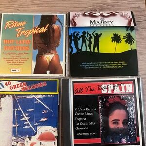 Assorted Vintage CD Mixes - Colorful Beach & Retro Covers